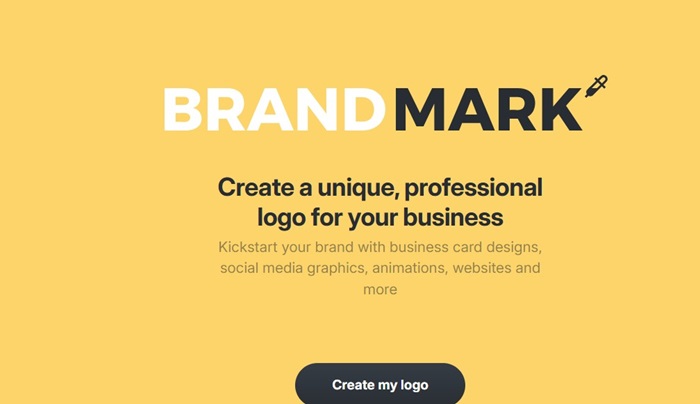 هوش مصنوعی ساخت لوگو Brandmark (یا Brandmark.io)