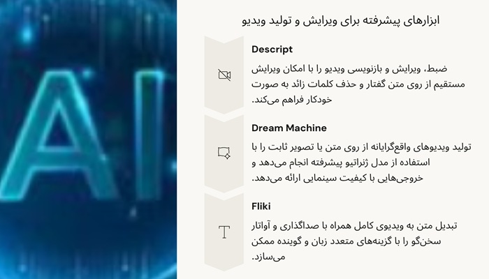 ابزارهای پیشرفته ادیت ویدیو