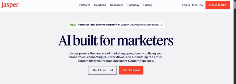 هوش مصنوعی مقاله نویسی Jasper