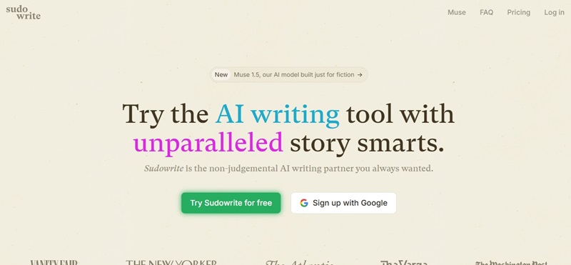 هوش مصنوعی مقاله نویسی Sudowrite