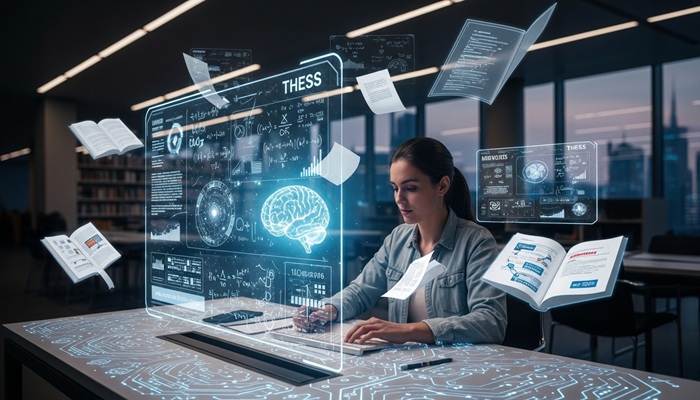هوش مصنوعی برای نوشتن تحقیق و پایان نامه
