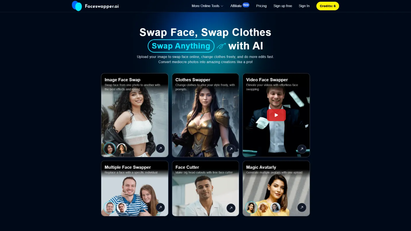 تغییر چهره با هوش مصنوعی 1 Face Swapper