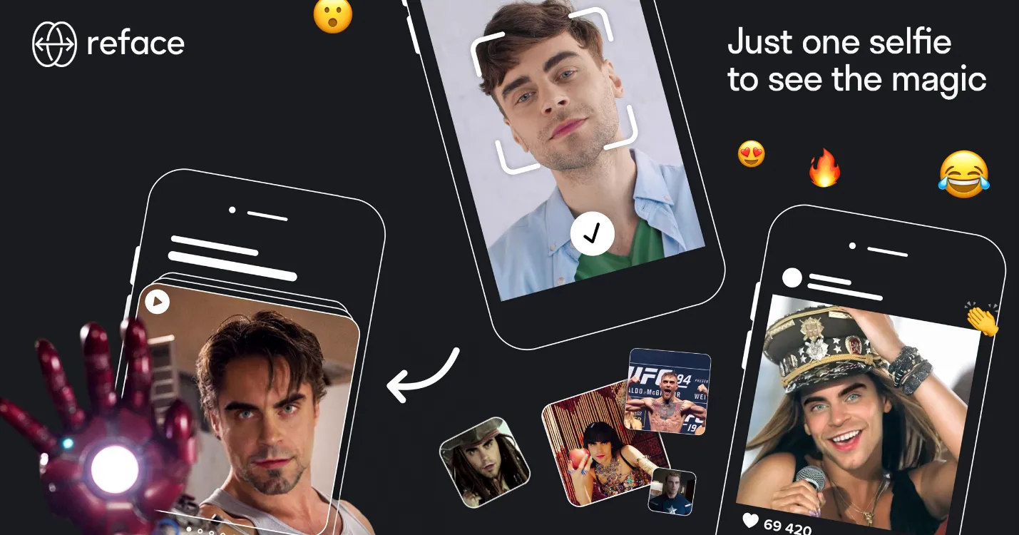 تغییر چهره با هوش مصنوعی 12 Reface