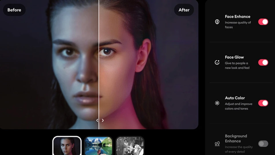 بالا بردن کیفیت عکس با هوش مصنوعی 3 Remini