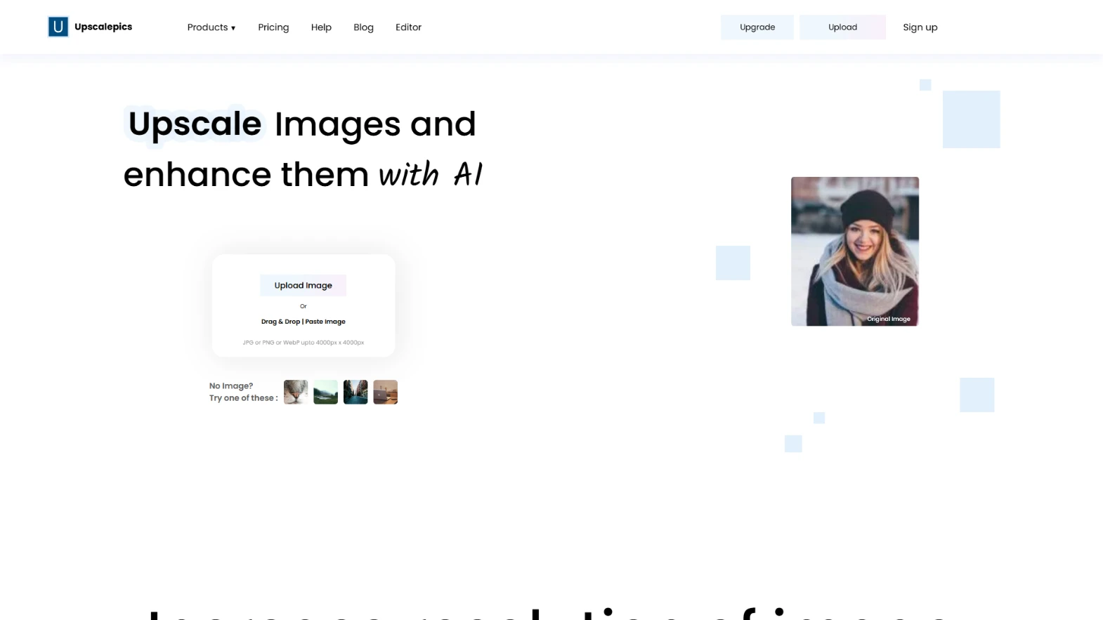 بالا بردن کیفیت عکس با هوش مصنوعی 2 UpscalePics