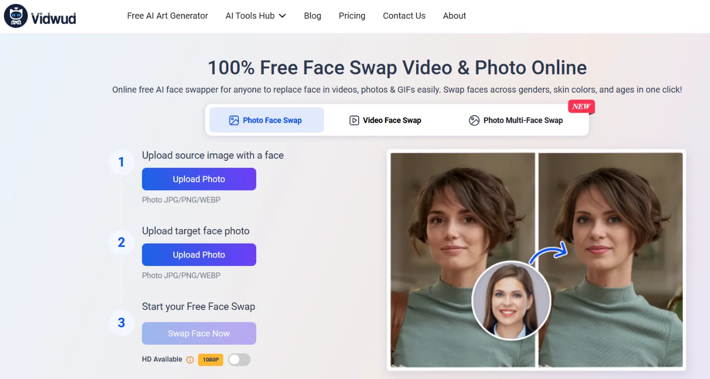 تغییر چهره با هوش مصنوعی 16 vidwud.com