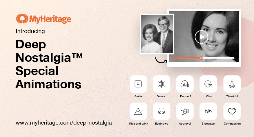 هوش مصنوعی تبدیل عکس به ویدیو 3 Deep Nostalgia (MyHeritage)